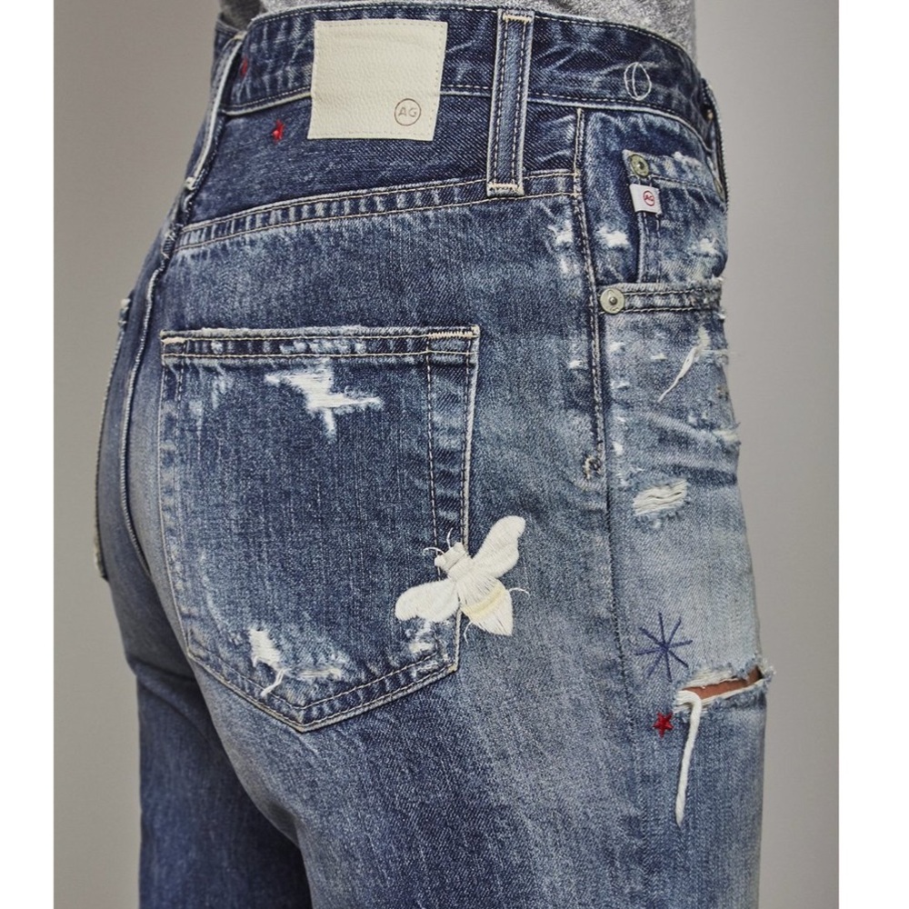 NEW • AG Jeans • Phoebe Woven Denim Jeans 26 - Picture 4 of 8